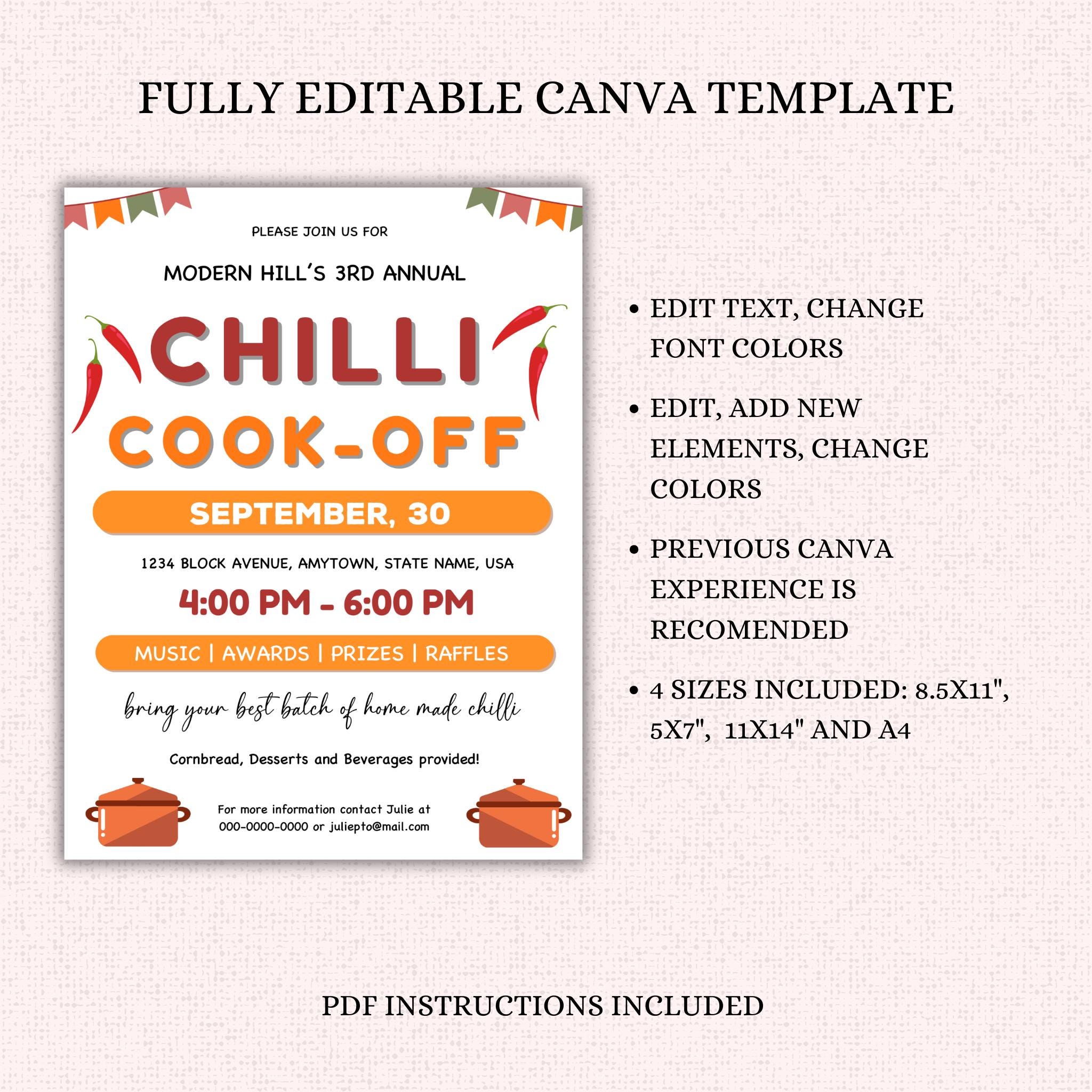 Chilli Cook-Off Flyer Template