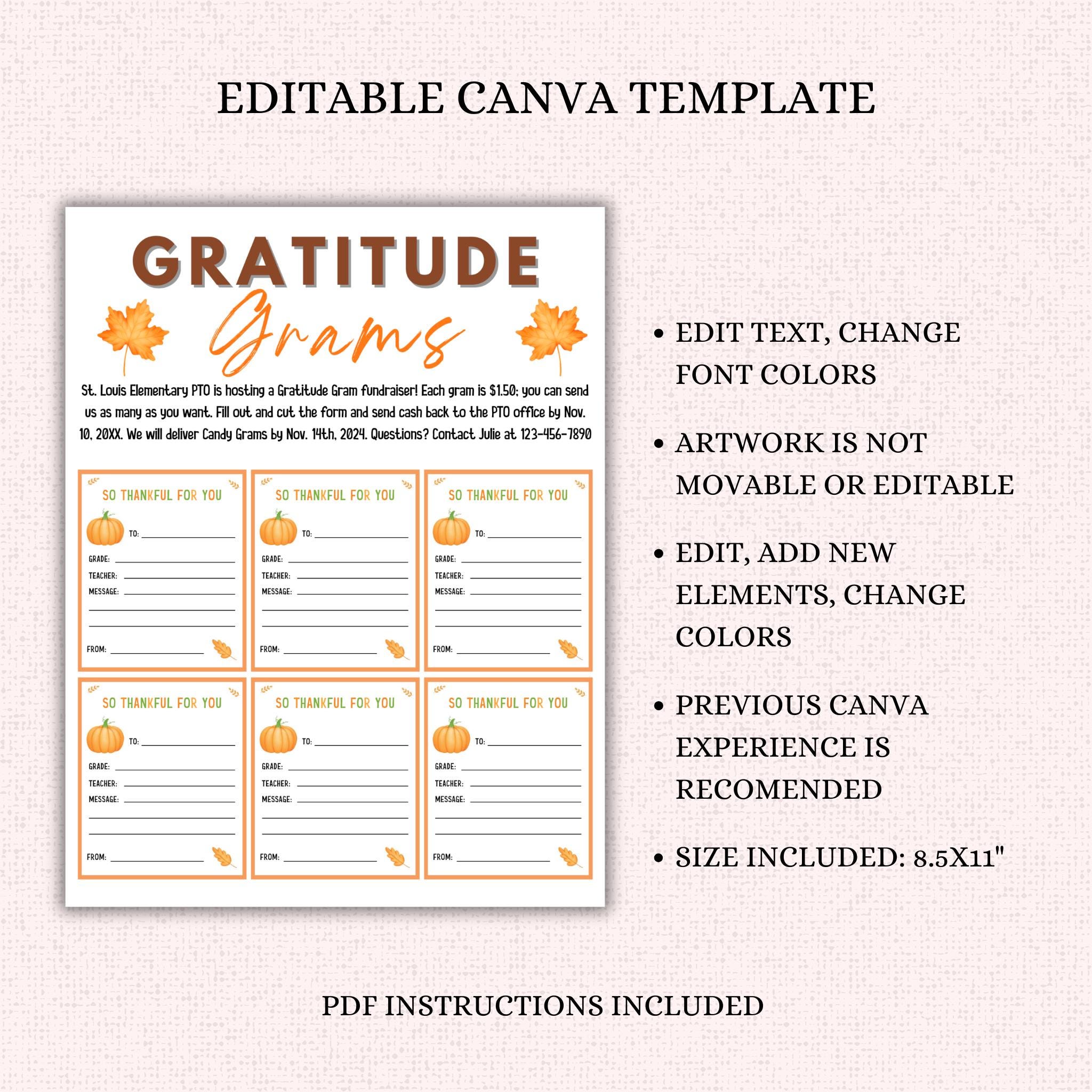 Gratitude Gram Flyer