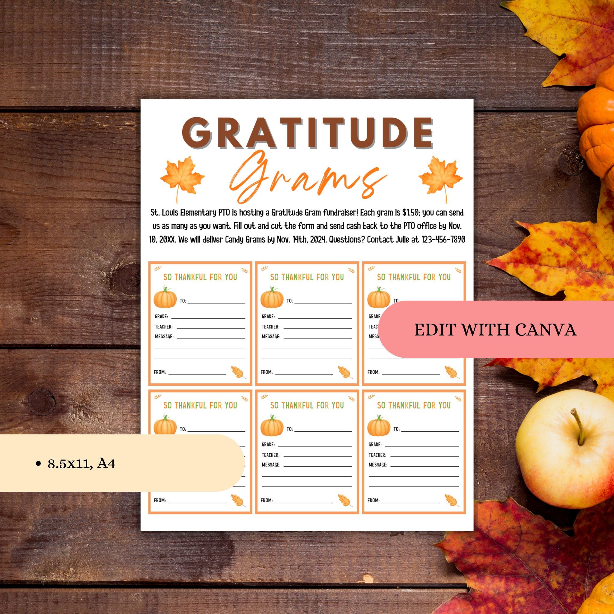 Gratitude Gram Flyer