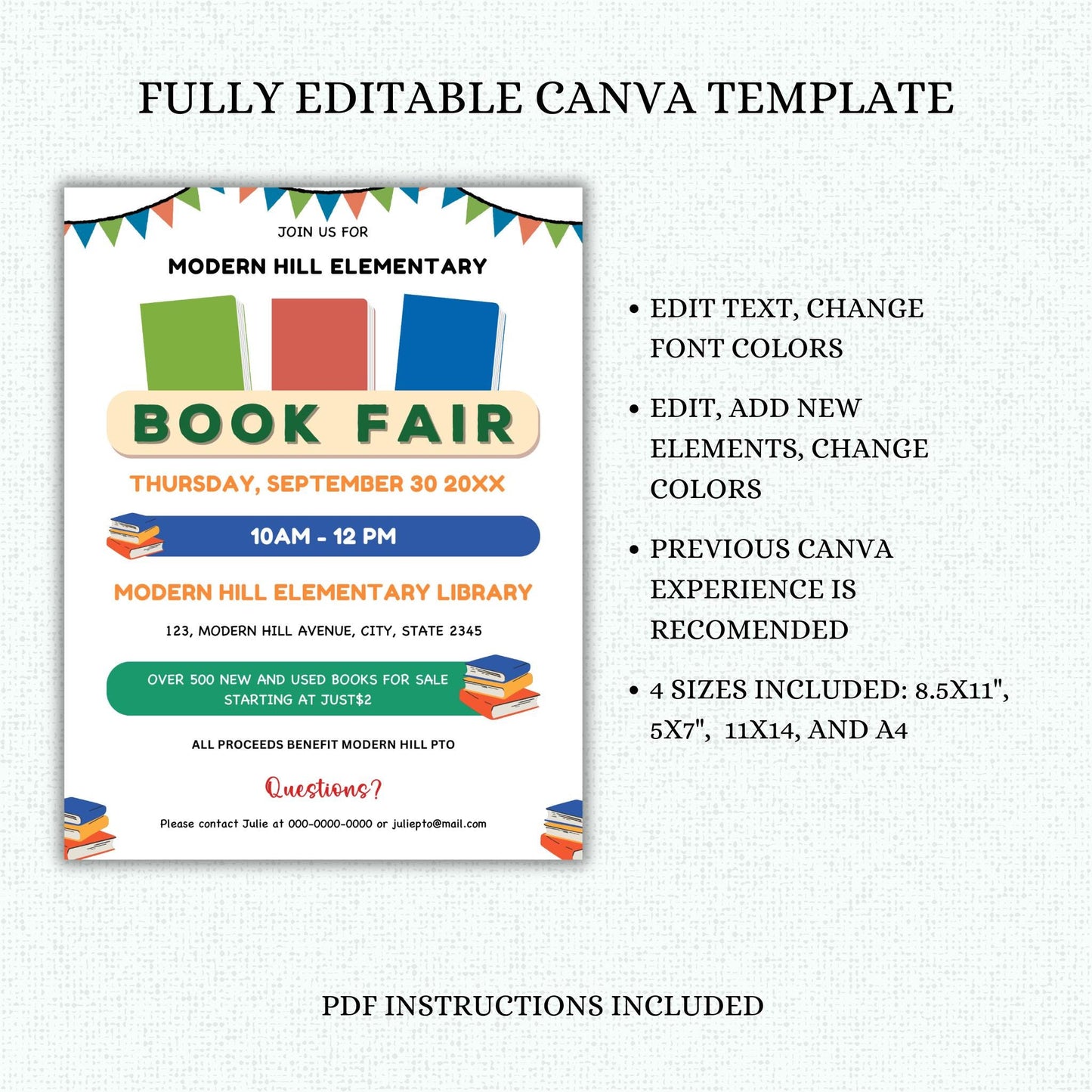 Book Fair Flyer Template