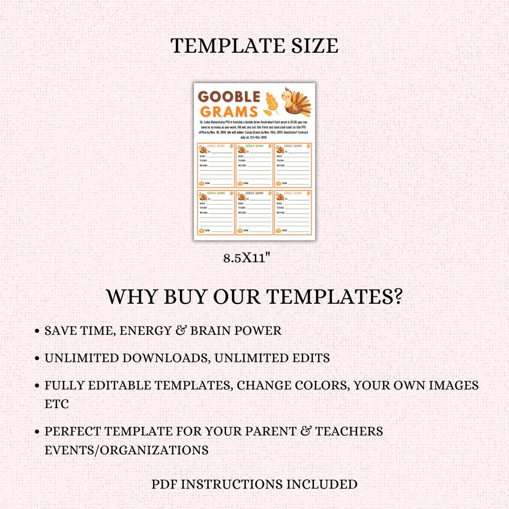 Thanksgiving Google Gram Template