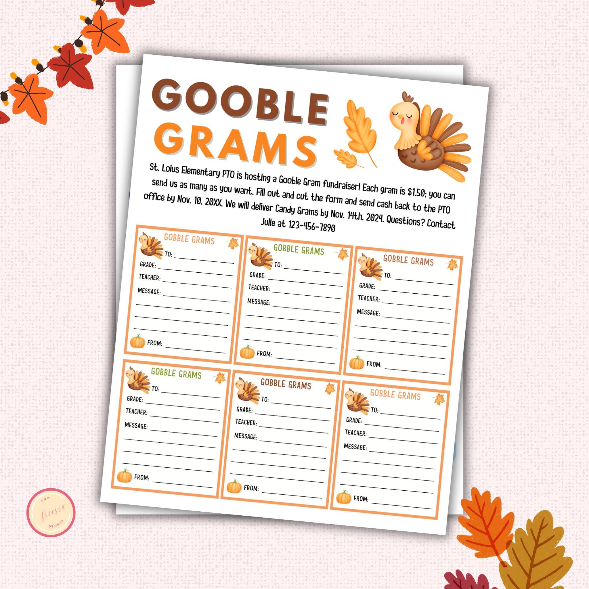 Thanksgiving Google Gram Template