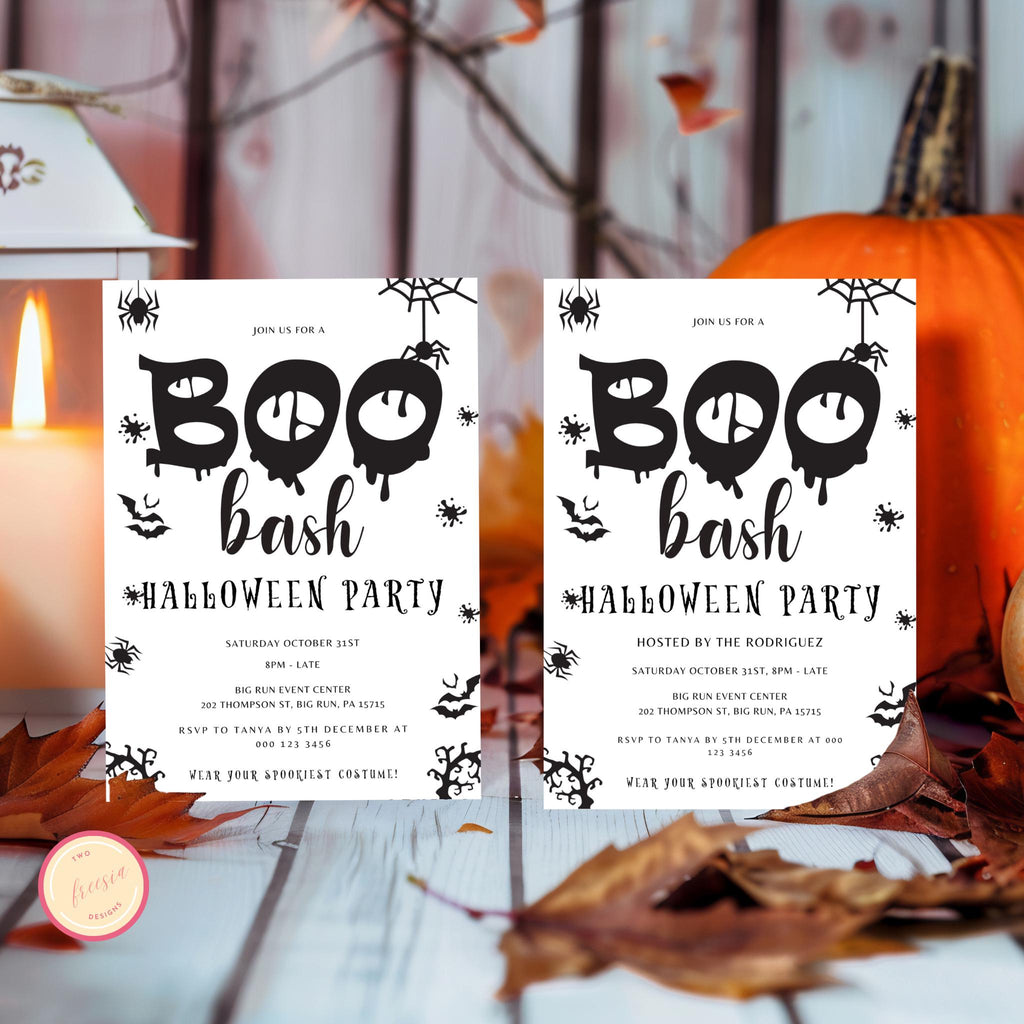 Boo Bash Halloween Party Invitation