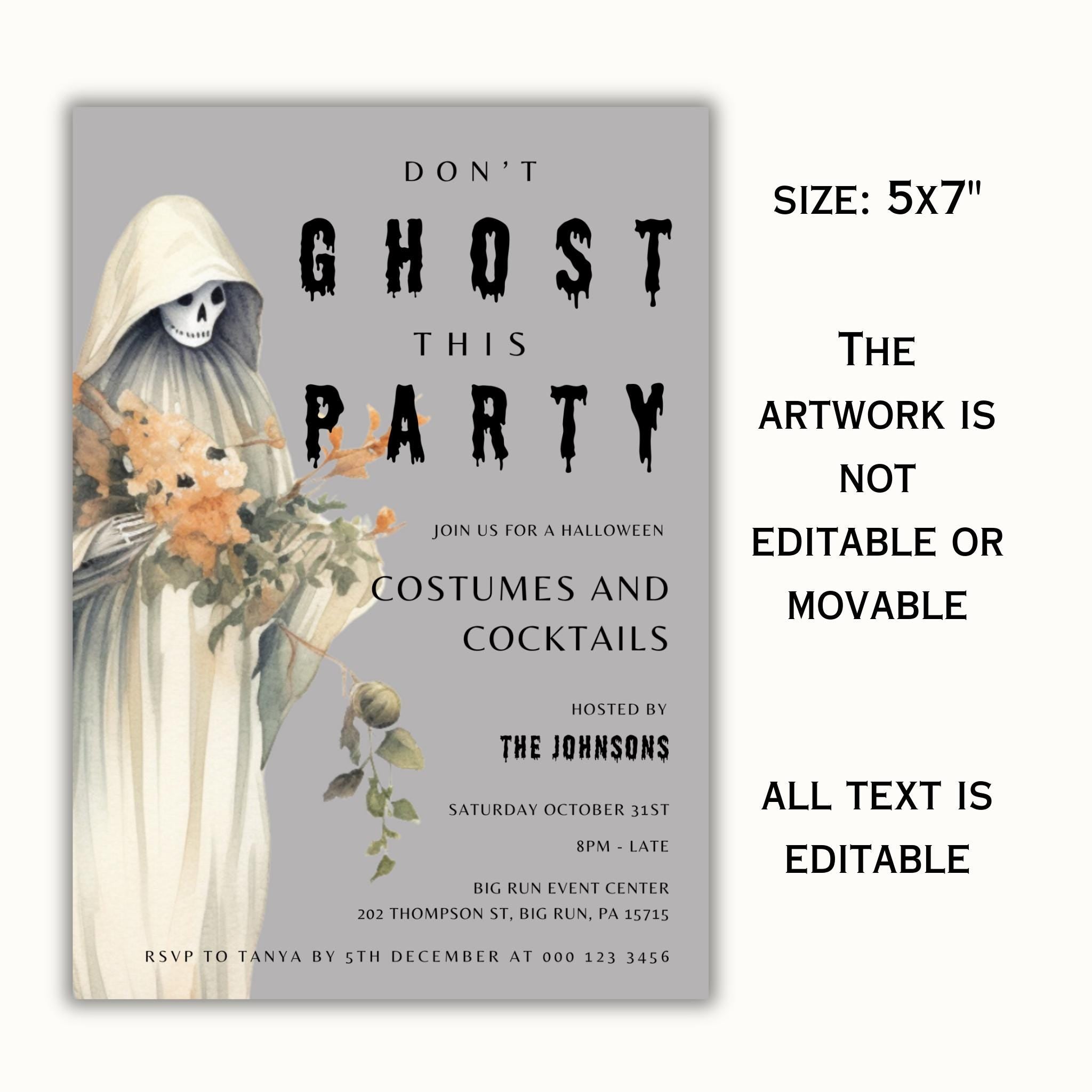 Don't Ghost this Party Invitation