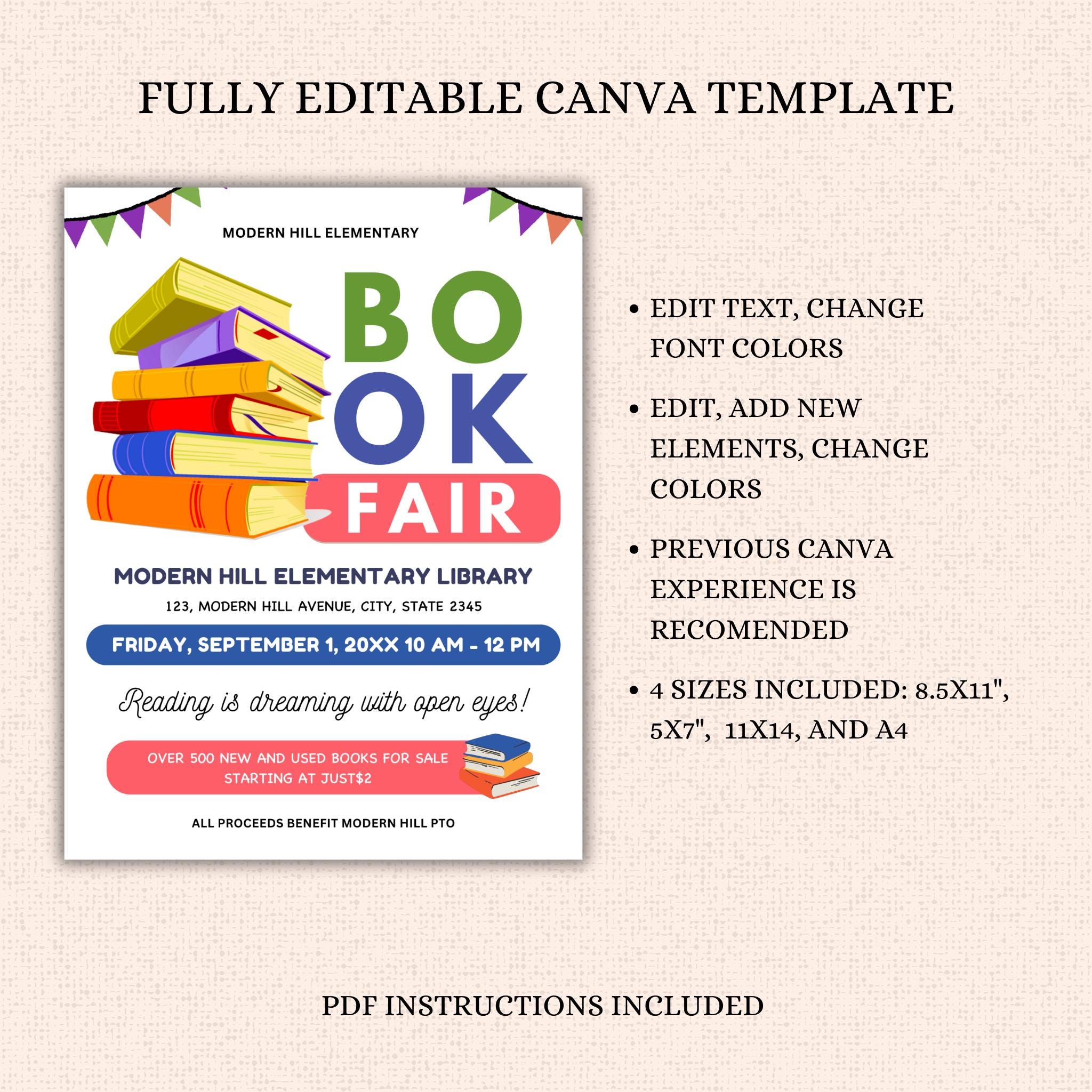 Book Fair Flyer Template