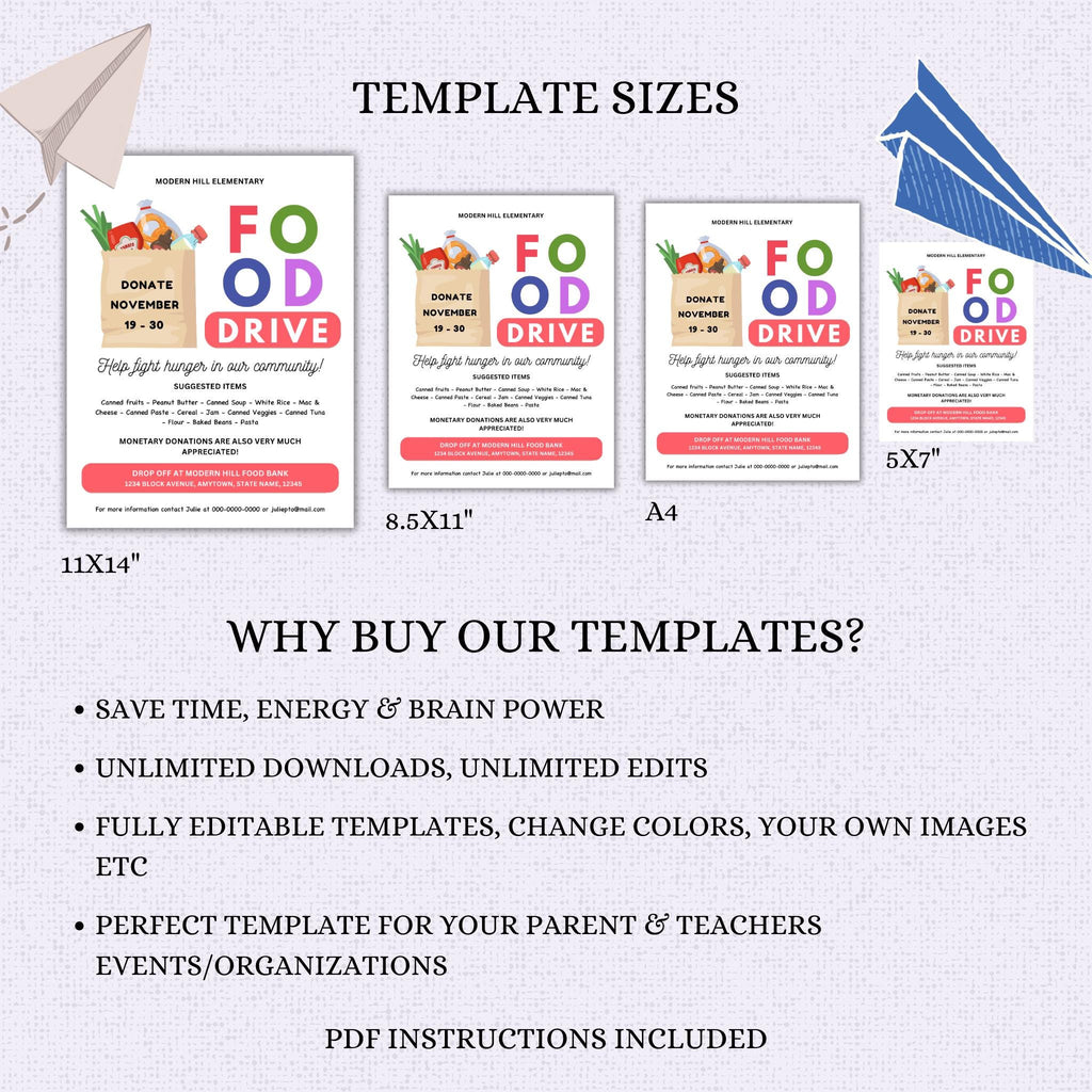 Food Drive Flyer Template