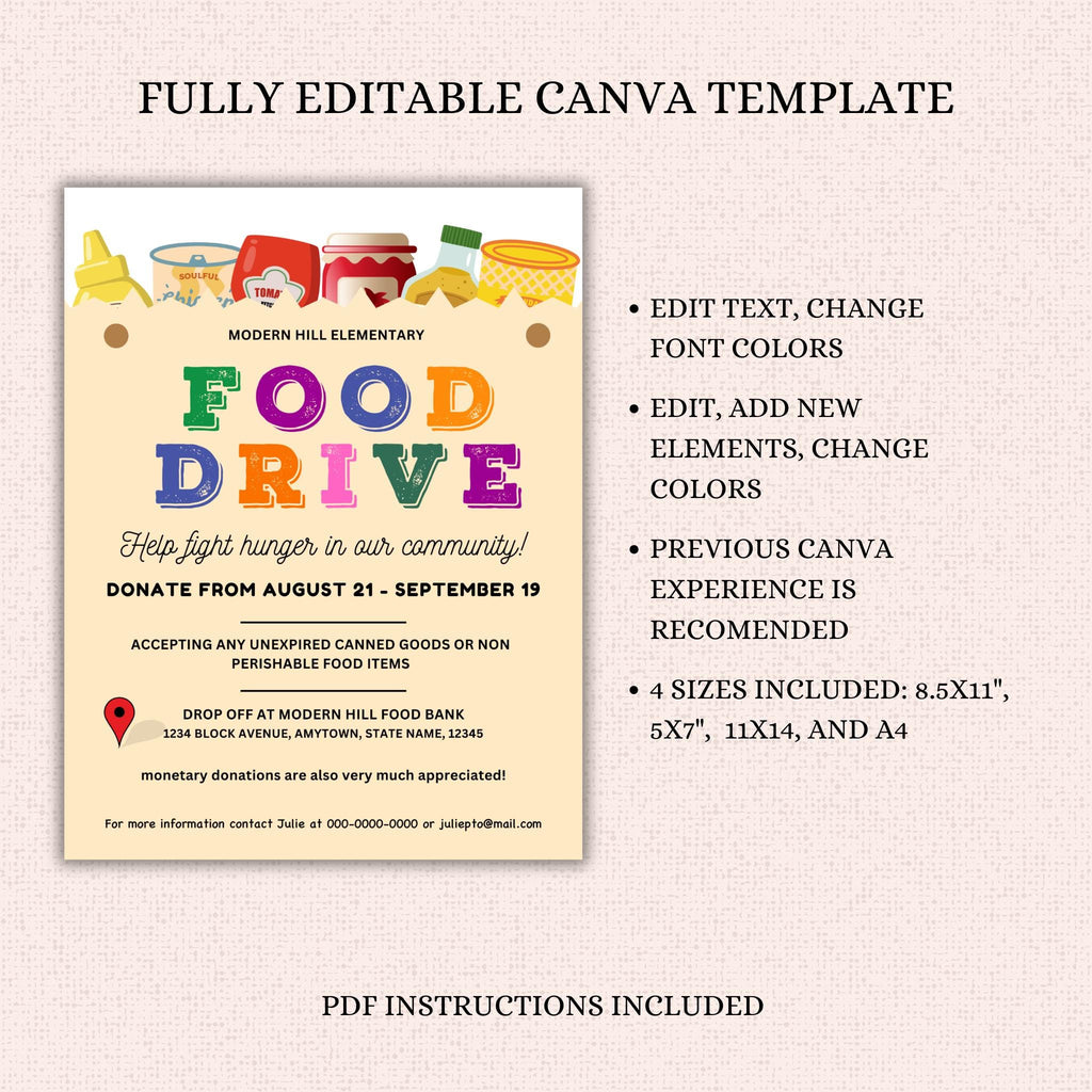 Food Drive Flyer Template