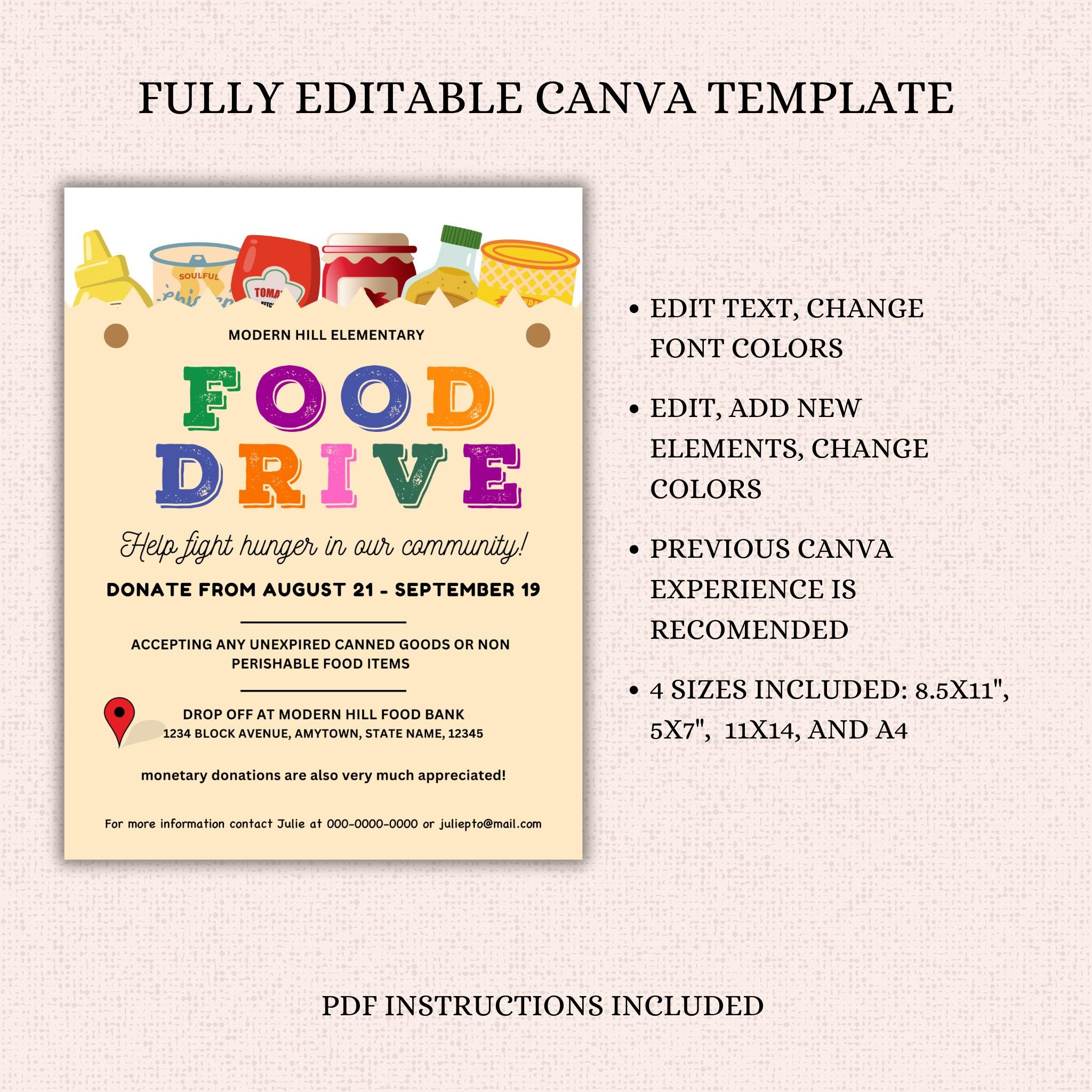 Food Drive Flyer Template