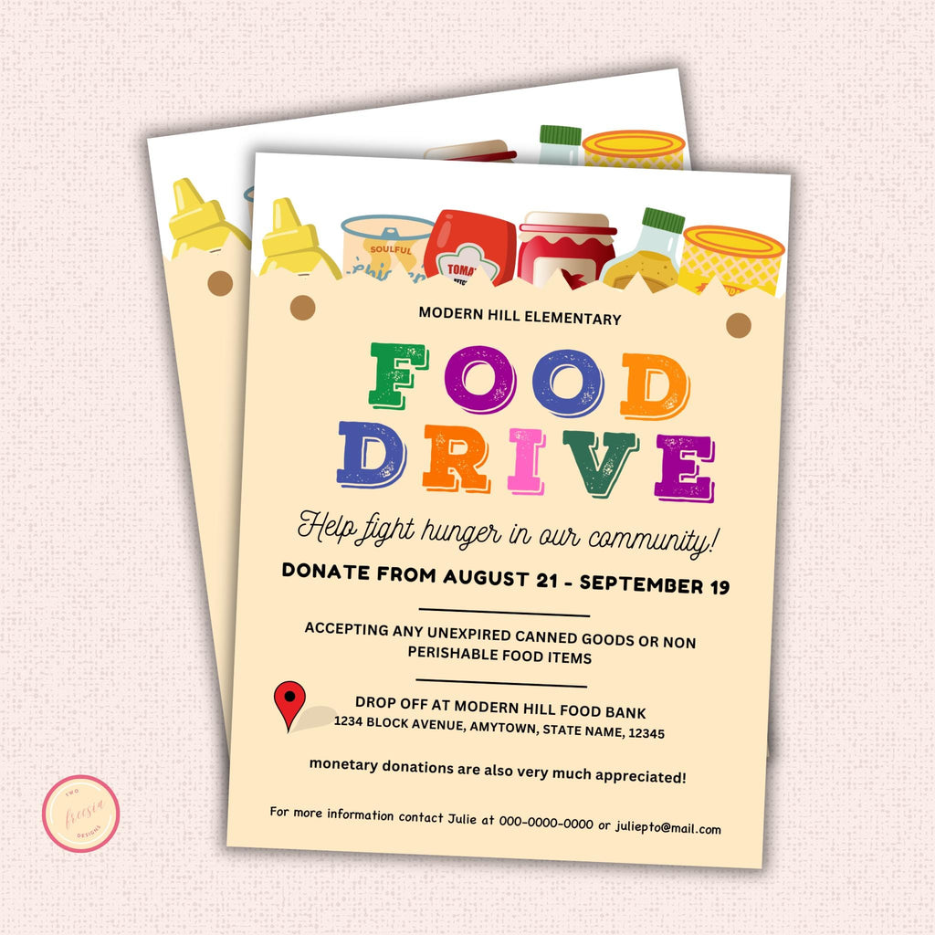 Food Drive Flyer Template