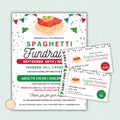 Spaghetti Dinner Fundraiser Flyer and Ticket Template
