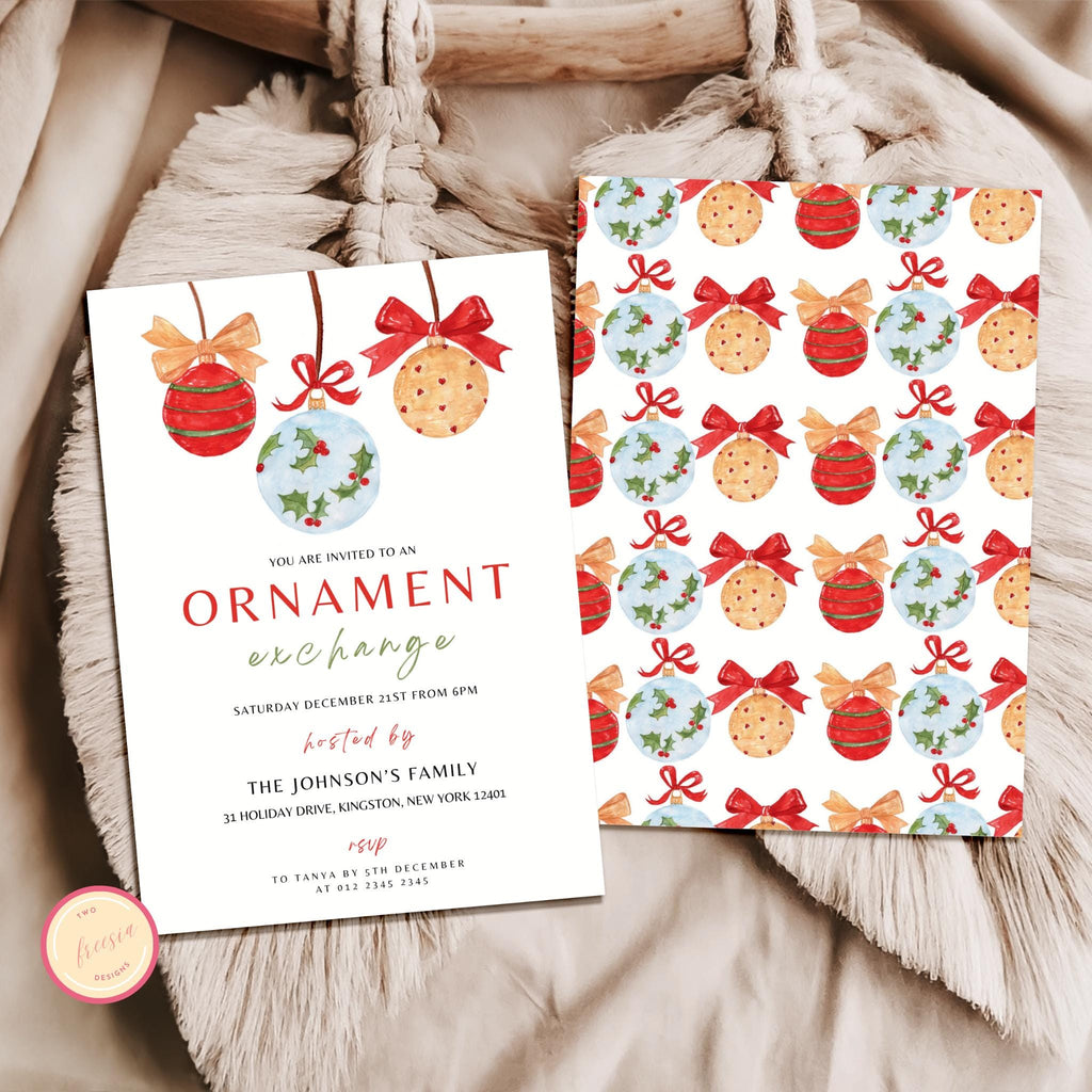 Ornament Exchange Party Invitation