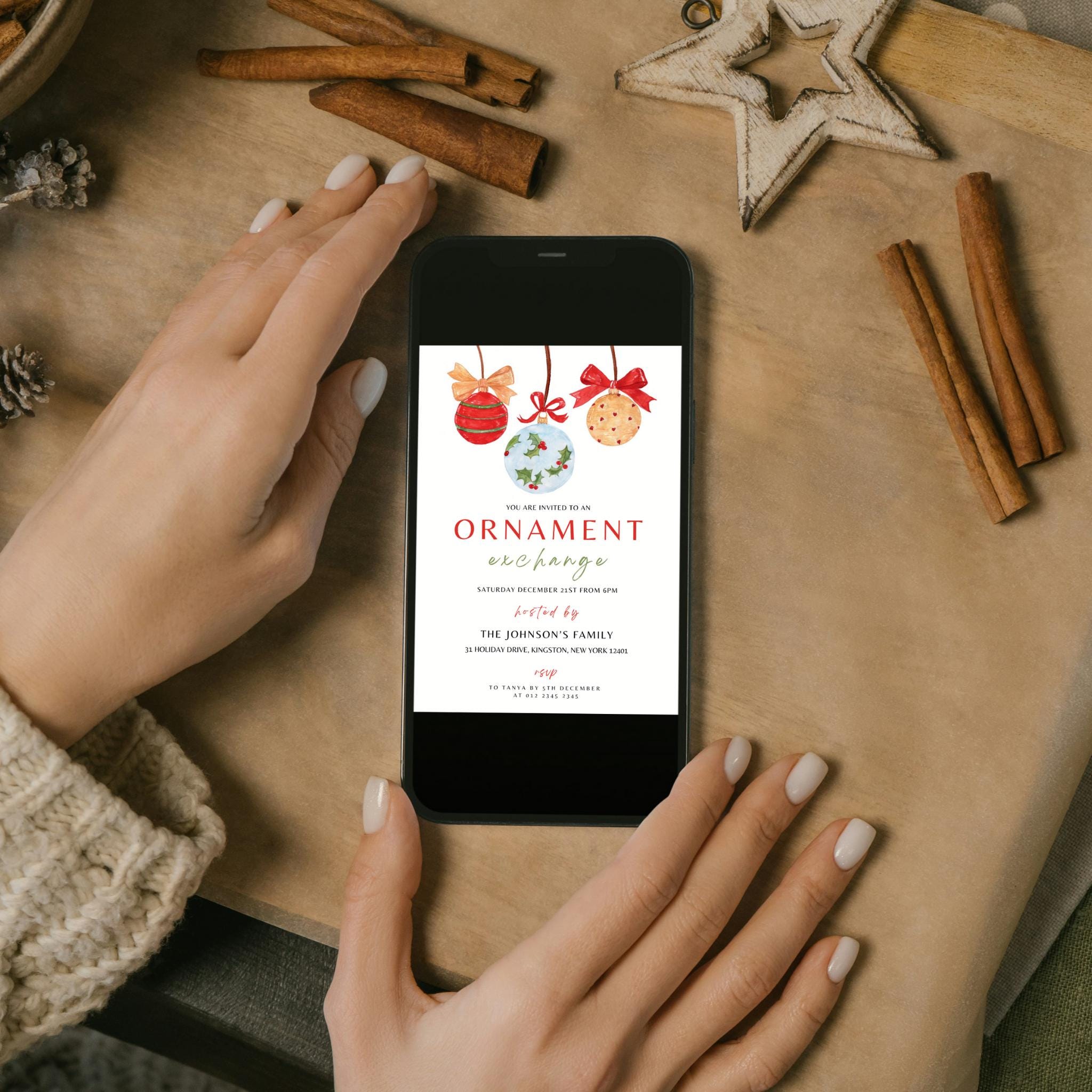 Ornament Exchange Party Invitation