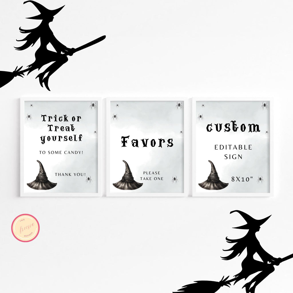 Editable Halloween Table Sign Template