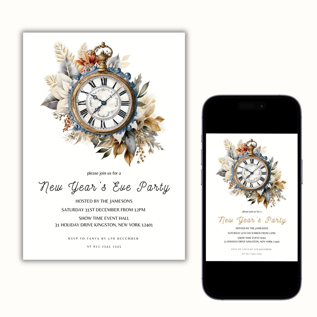 Editable New Years Eve Invitation