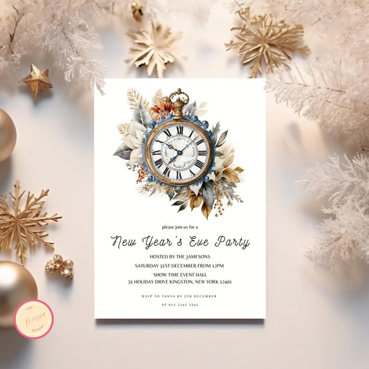 Editable New Years Eve Invitation