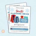 Winter Clothing Drive Flyer Template