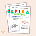 September PTO Monthly Meetings Flyer Template