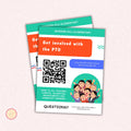 PTO Recruitment Flyer Template  w/QR Code