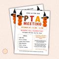 October PTO Monthly Meetings Flyer Template