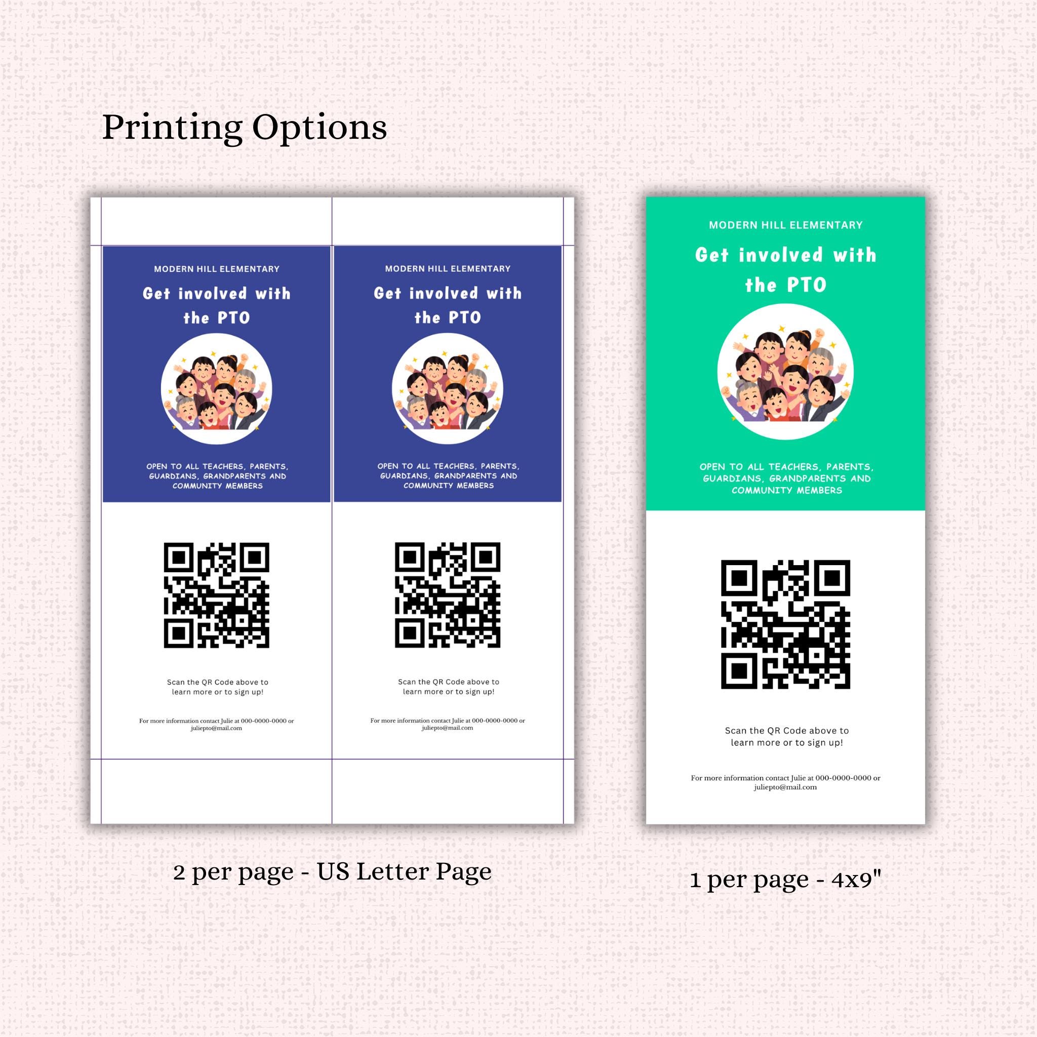 PTO Volunteer Recruitment Flyer Template