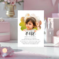 Editable 1st Birthday Photo Invitation