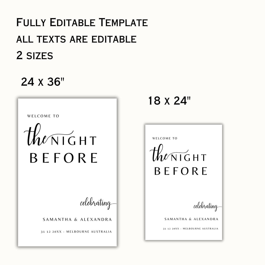 The Night Before Sign