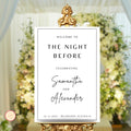 Minimalist Wedding Rehearsal Sign