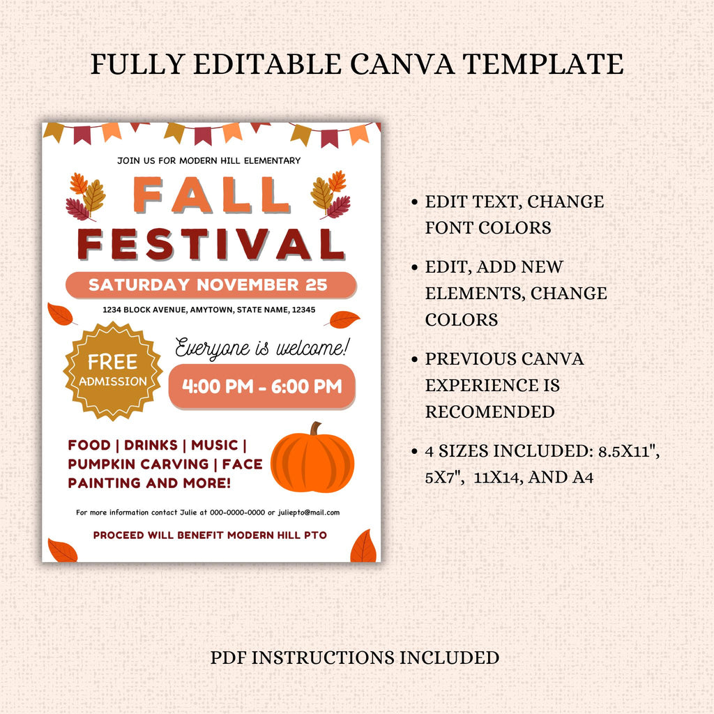 Fall Festival Flyer Template