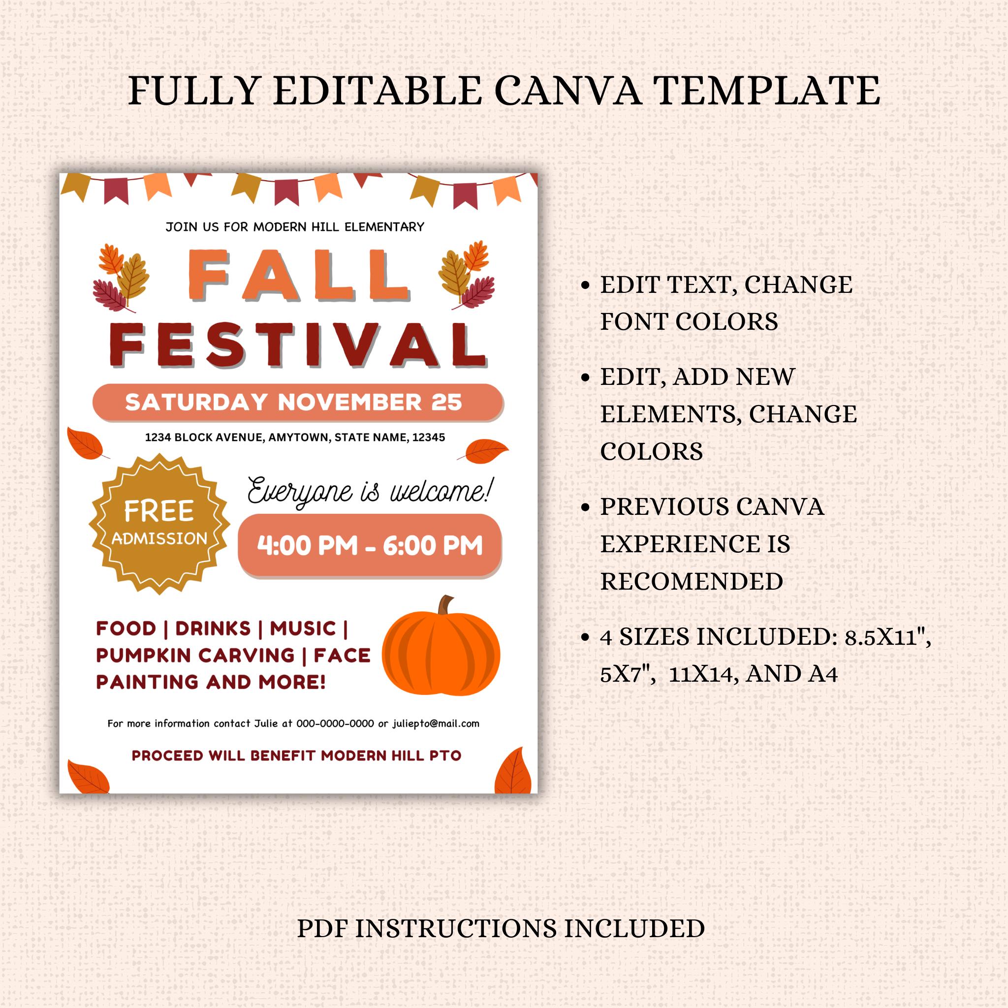 Fall Festival Flyer Template