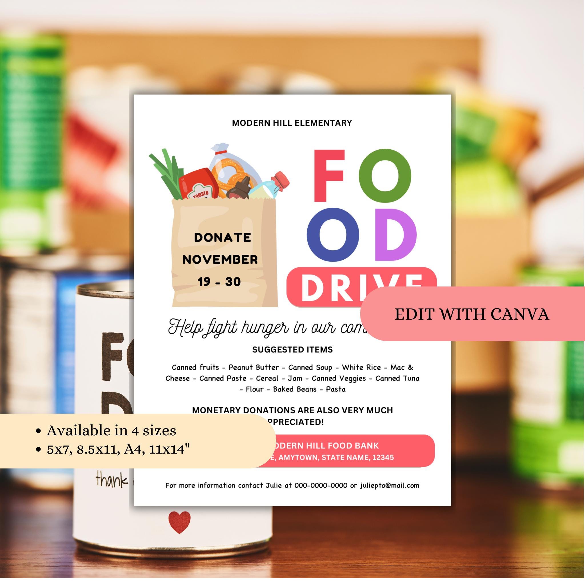 Food Drive Flyer Template