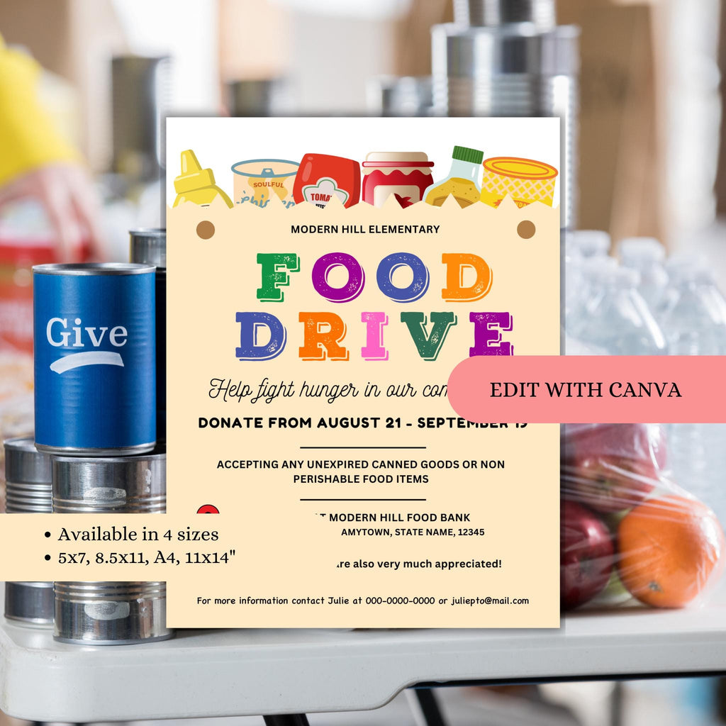 Food Drive Flyer Template
