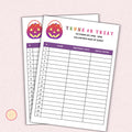 Truck or Treat Sign Up Sheet Template