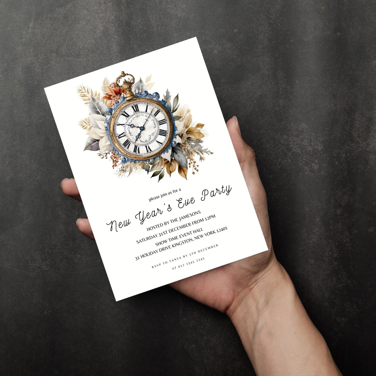 Editable New Years Eve Invitation