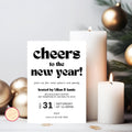 Minimalist New Year's Eve Party Invitation Template