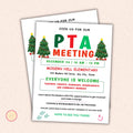 December PTO Monthly Meetings Flyer Template