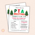 December PTO Monthly Meetings Flyer Template