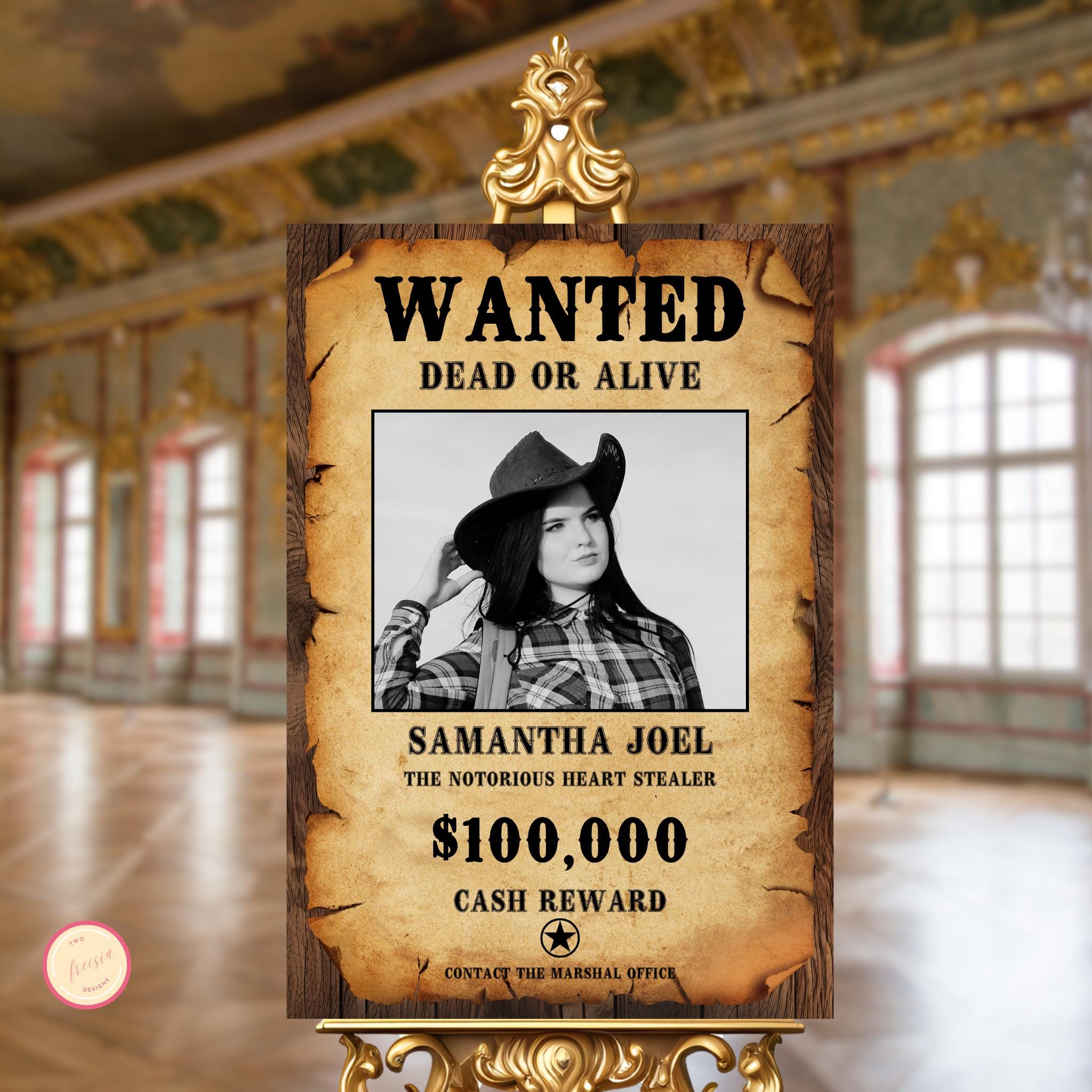 Editable Wanted Poster Template