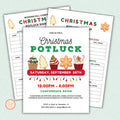 Christmas Potluck Flyer Template
