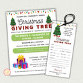 Christmas Giving Tree Fundraiser Flyer & Tags Template