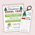 Christmas Angel Tree Fundraiser Flyer and Tags