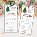 Christmas Giving Tree Tag Template