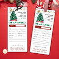 Christmas Be An Angel Tag Template