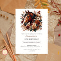 Editable Horse Birthday Invitation