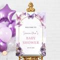 Butterfly Baby Shower Welcome Sign