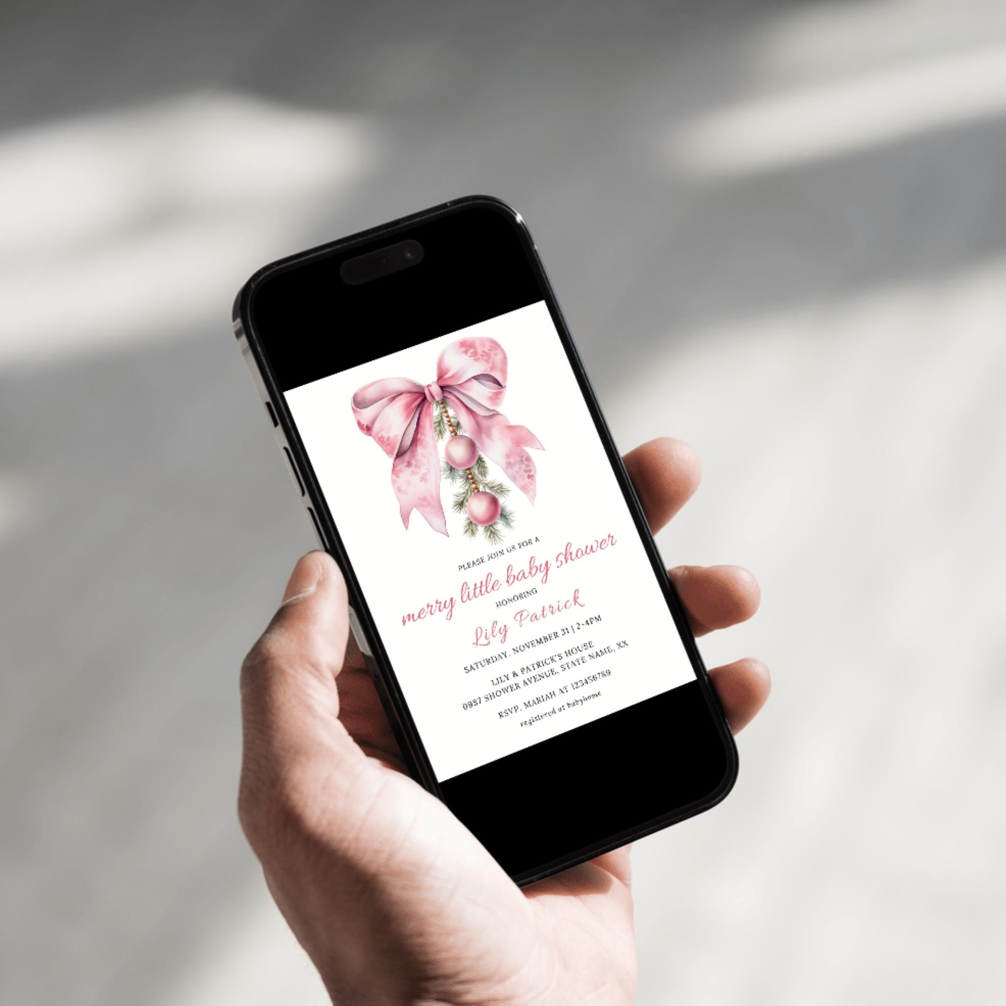 Merry Little Baby Shower Invitation Bundle