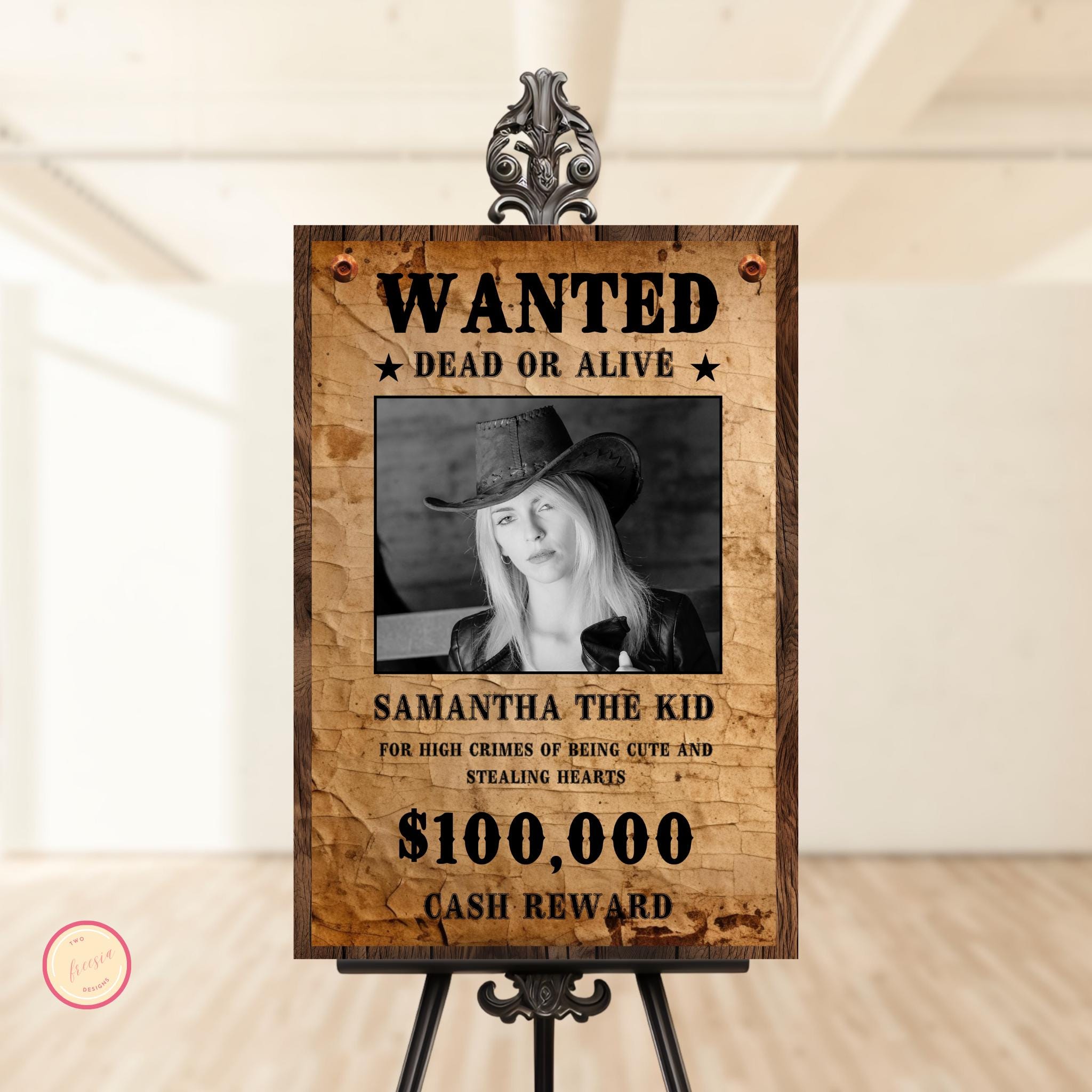 Wanted Welcome Sign Template