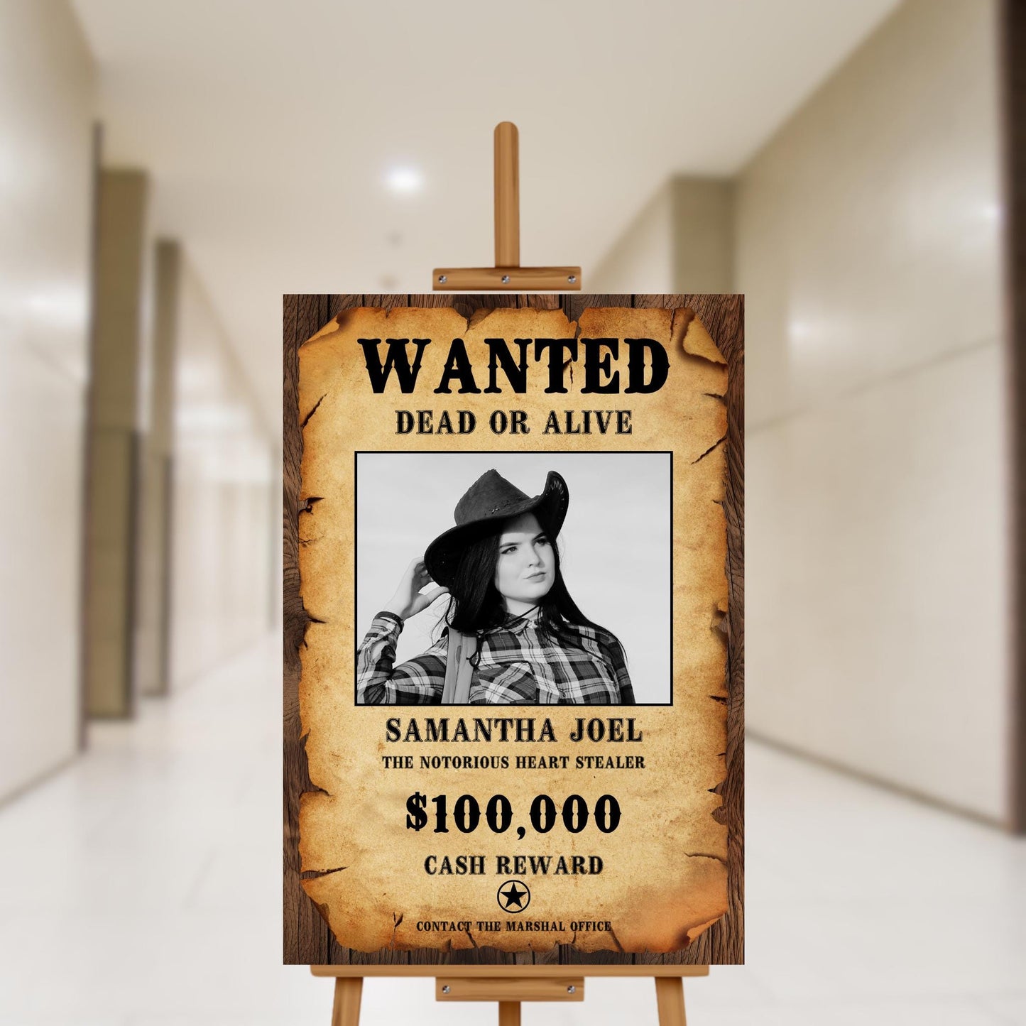 Editable Wanted Poster Template