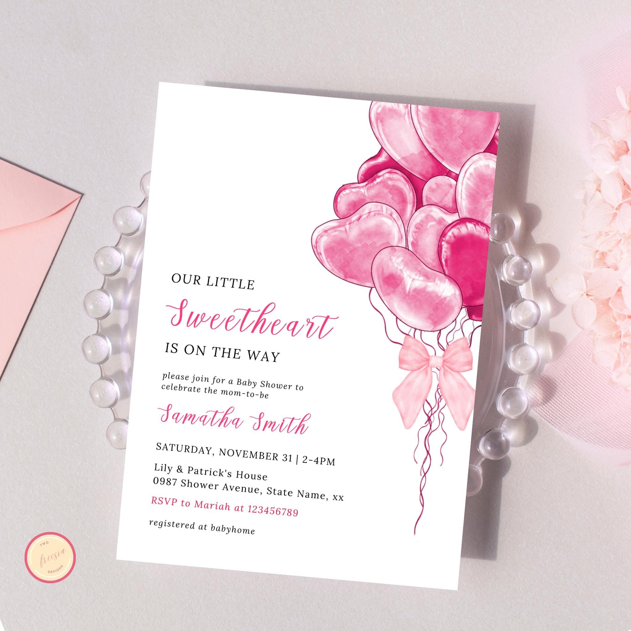 Valentine's Day Baby Shower Invitation