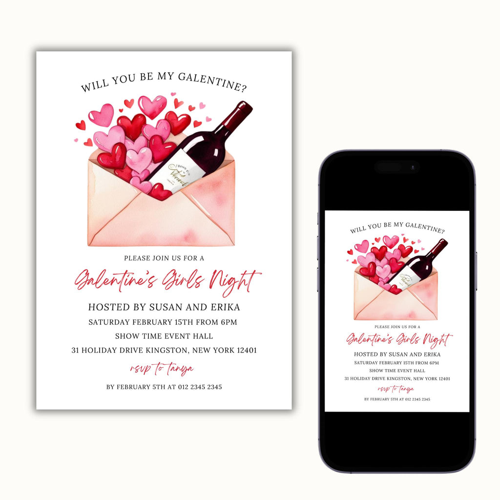 Galentine's Party Invitation