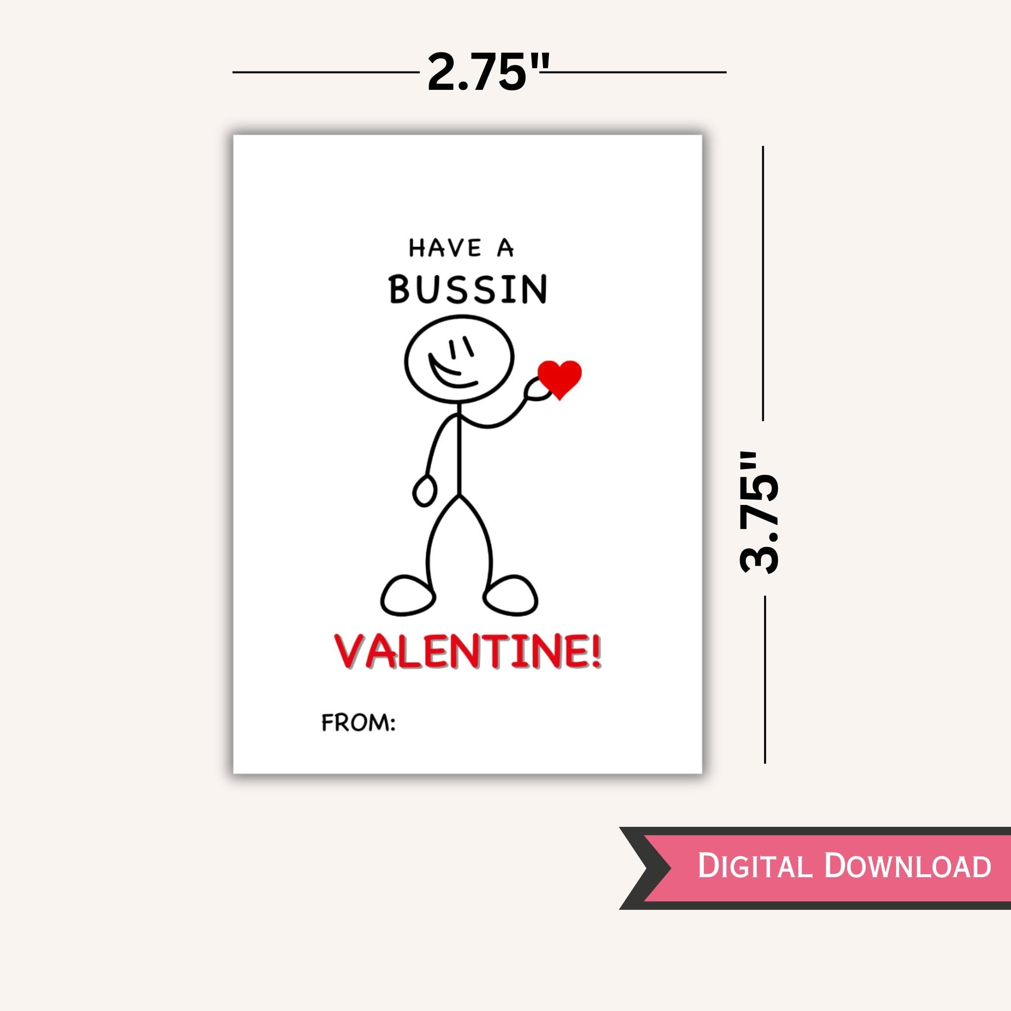 Gen Z Slang Valentine Cards | Ready to Print